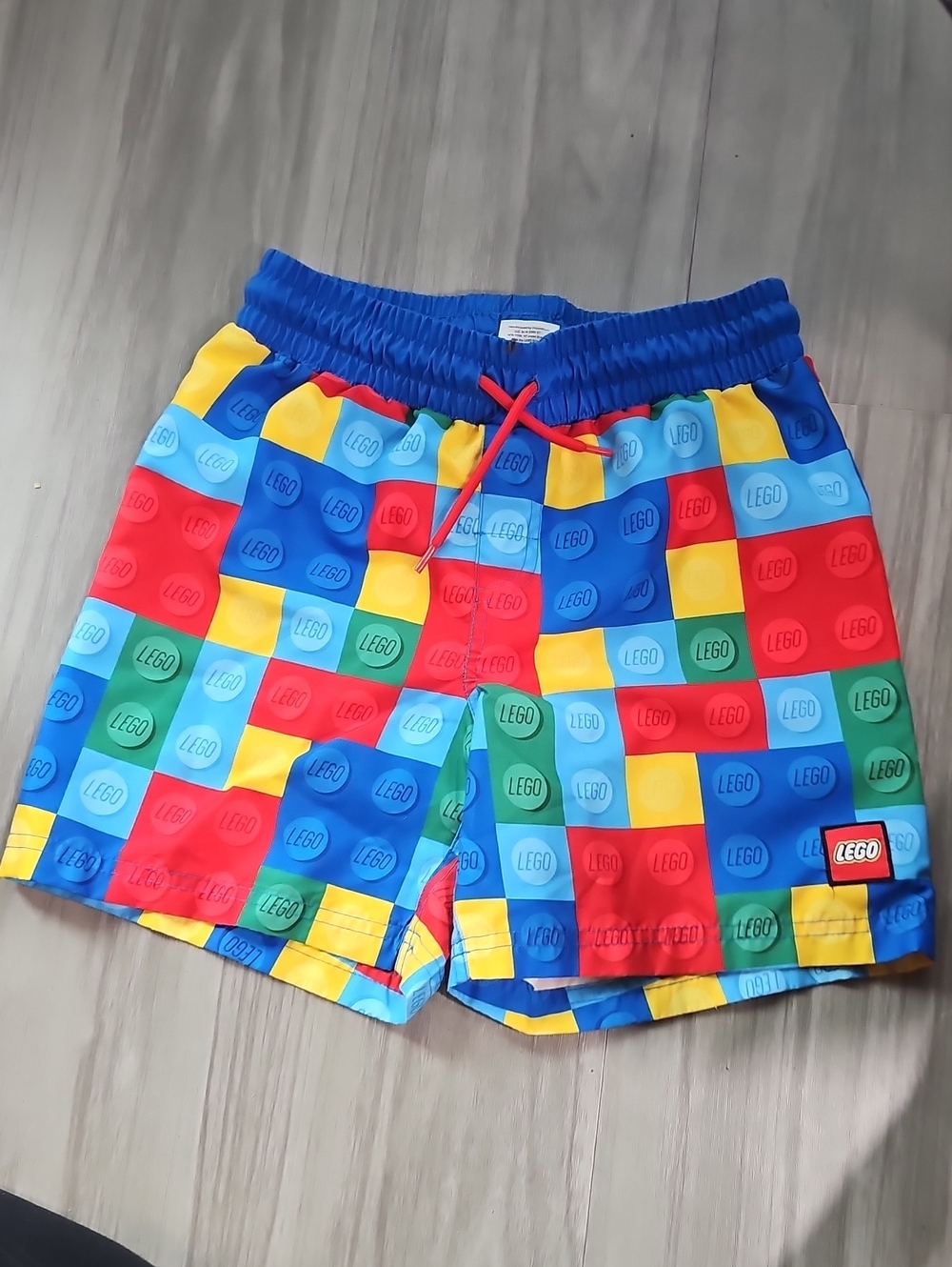 Lego Bright Multicolor Brick-Print Kids Shorts - Blue/Red/Yellow/Green